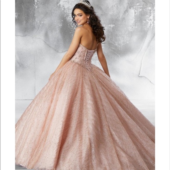 Mori Lee Rose Gold Quinceañera dress - Picture 3 of 3